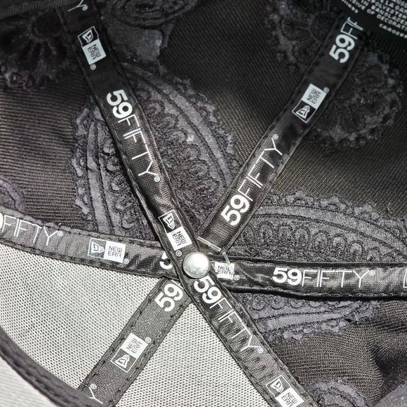 New Era 59Fifty San Francisco Giants Swirl Fitted Hat Black Orange Bandana 7 3/8 - Picture 12 of 14